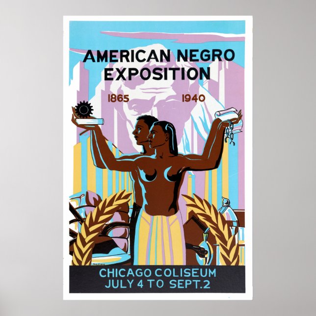 American Negro Exposition, Chicago, Illinois, 1940 Poster (Framsidan)