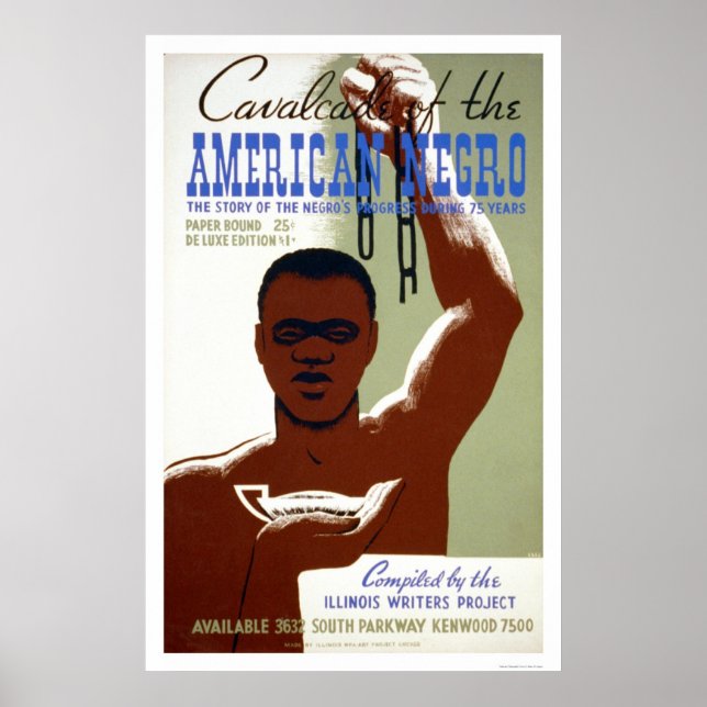 American Negro Story 1940 WPA Poster (Framsidan)