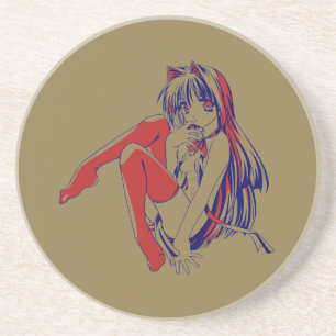 American Neko Catgirl Hårig Anime Loli Slave Underlägg