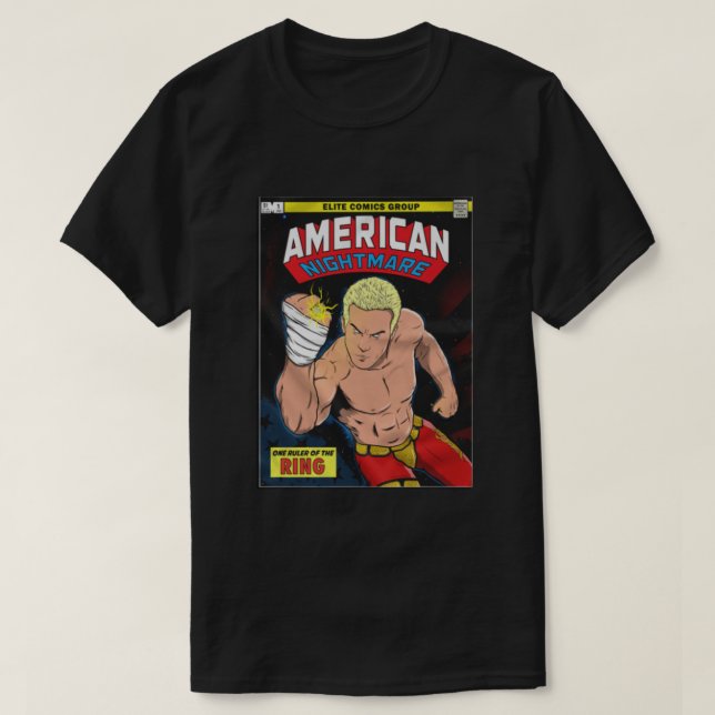 American Nightmare Tecknad Bok T Shirt (Design framsida)
