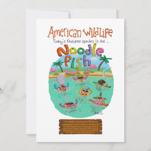 American Noodle Fish Julkort