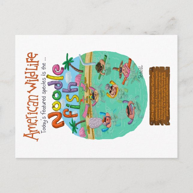 American Noodle Fish Vykort (Framsida)