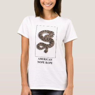 American Nope Rope - Rattlesnake Snake Danger T Shirt