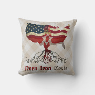 American Northern Irish Ancestry Cushion Kudde