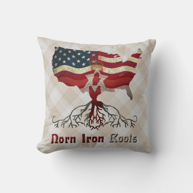 American Northern Irish Ancestry Cushion Kudde (Framsida)