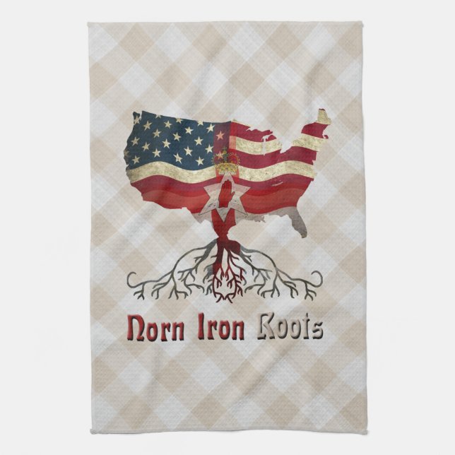 American Northern Irish Flaggor Kitchen Towels Kökshandduk (Vertikal)