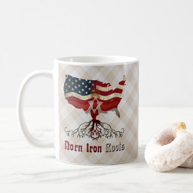American Northern Irish Roots Kaffemugg (Med munk)