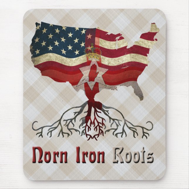 American Northern Irish Roots Mousemat Musmatta (Framsidan)