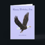 American Örn Birthday Card Kort<br><div class="desc">Amerikanskt födelsedagskort Örn. Kortet är fullt av en underbar målning av en amerikansk Örn. Kortet kan anpassas till tillfälle.</div>