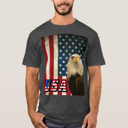 American Örn Retro Flagga, USA Shirt-ZKOA T Shirt