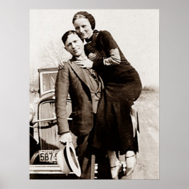 American Outlaw Bonnie & Clyde Barrow Gang Poster