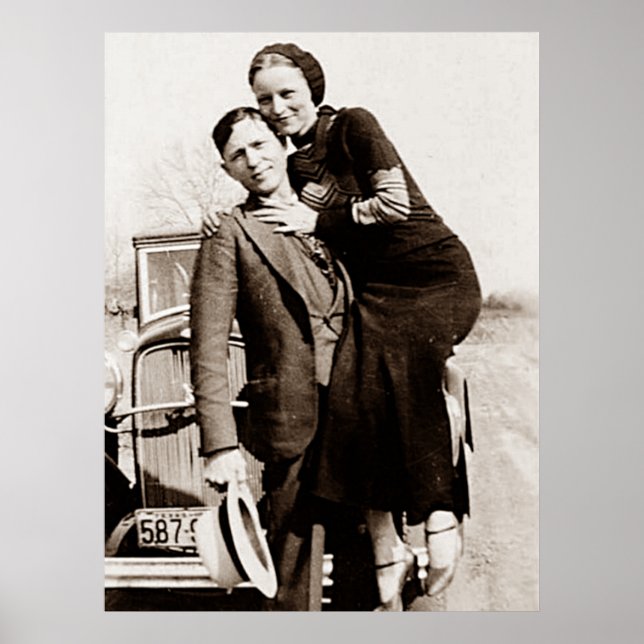 American Outlaw Bonnie & Clyde Barrow Gang Poster (Framsidan)