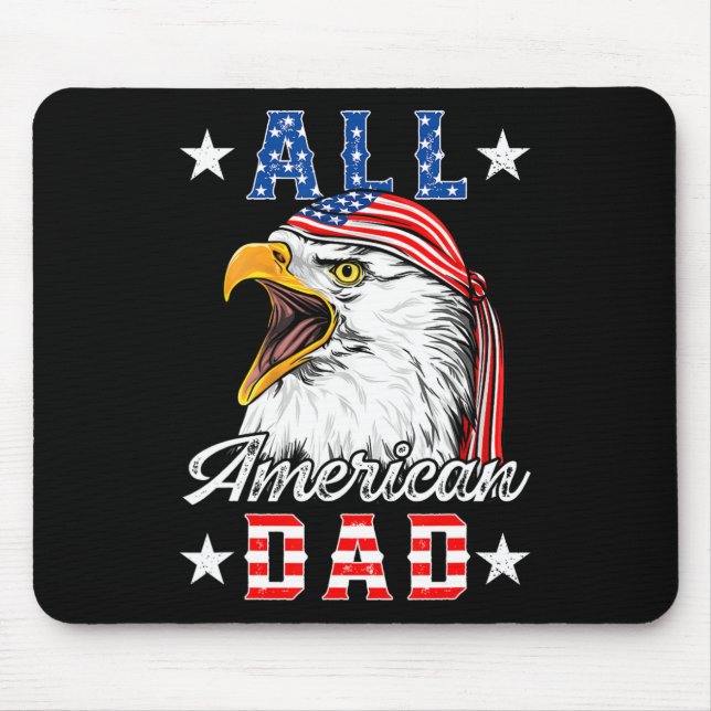 American Pappa Eagle 4:e juli Fars dag Manar Wom Musmatta (Framsidan)