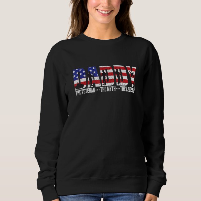 American pappa Veteran Myth Legend Veterans Day T Shirt (Framsida)