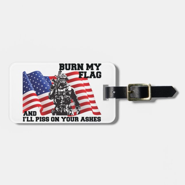 American Patriot  Bagagebricka (Horisontell Framsida)