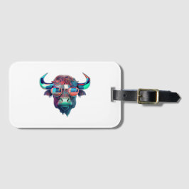 American Patriot Bull Cow Buffalo Bagagebricka