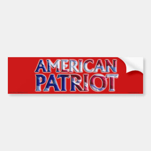 American Patriot - Bumper Sticker Bildekal