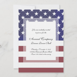 American Patriot Classic Stars och stripes US Flag Inbjudningar