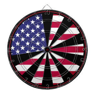 American Patriot Dartboard & Flagga USA / darts-sp Darttavla