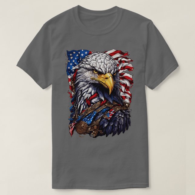 American Patriot Eagle T Shirt (Design framsida)