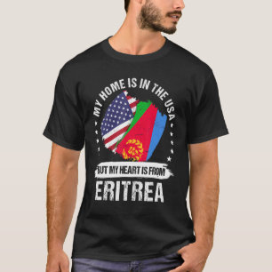 American Patriot Eritrea Flagga American Eritrean T Shirt