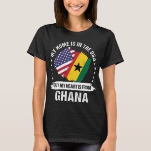 American Patriot Ghana Flagga Ghanian Roots T Shirt