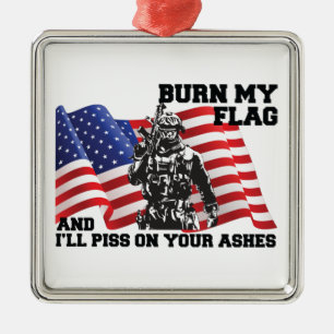 American Patriot Julgransprydnad Metall