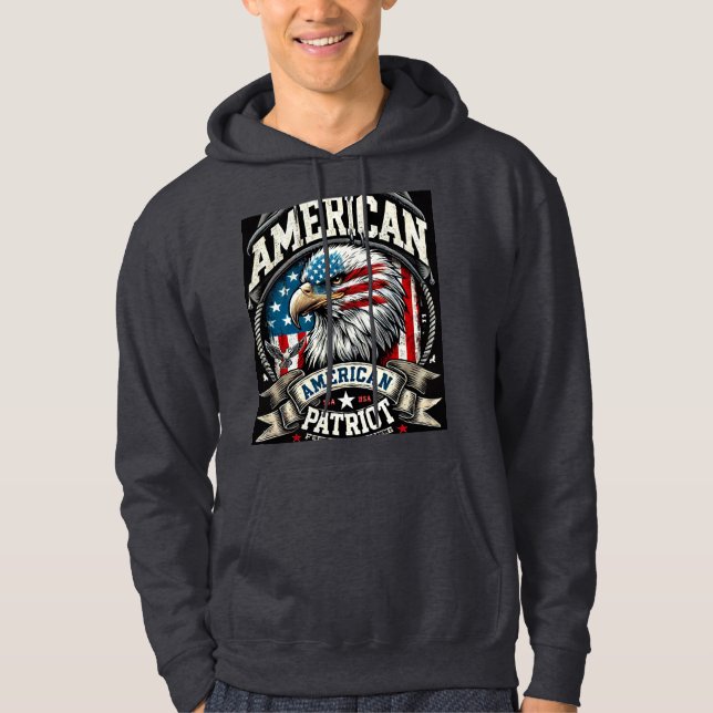 American Patriot Örn Hoodie (Framsida)