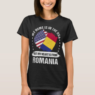 American Patriot Rumänien Flagga Rumänska T Shirt