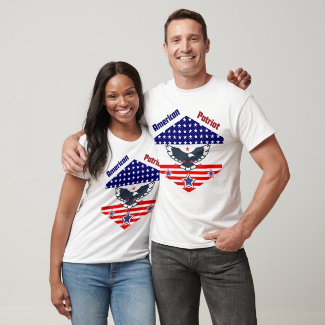 American Patriot T-Shirt - USA flagga, Frihet (Unisex)