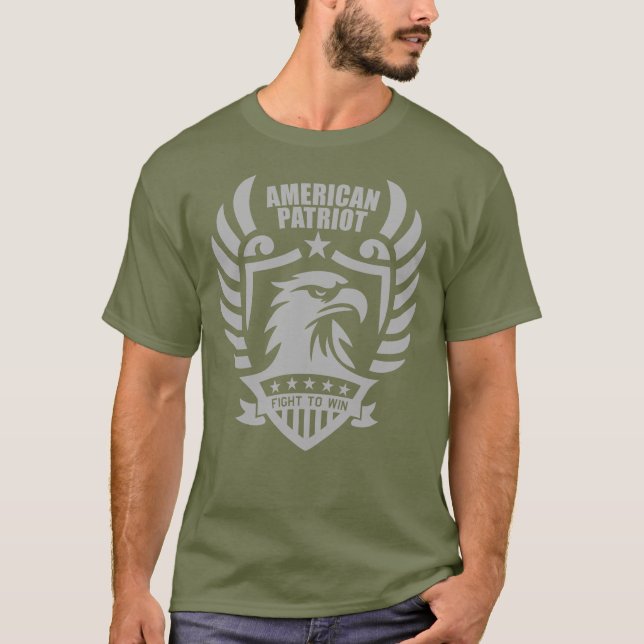 American Patriot Tee - combatgrön (Framsida)