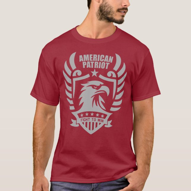 American Patriot Tee - Jarhead Maroon (Framsida)