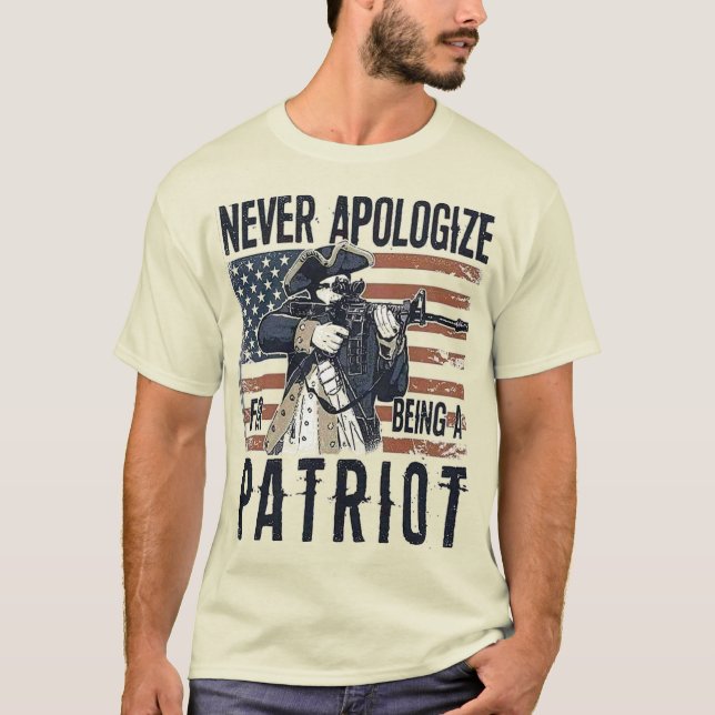 American Patriot USA Pro 2A AR-15 Rifle grafik T Shirt (Framsida)