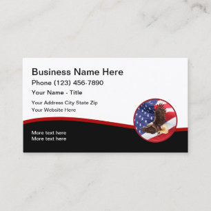 American Patriotic Business Profile-Affärskort Visitkort