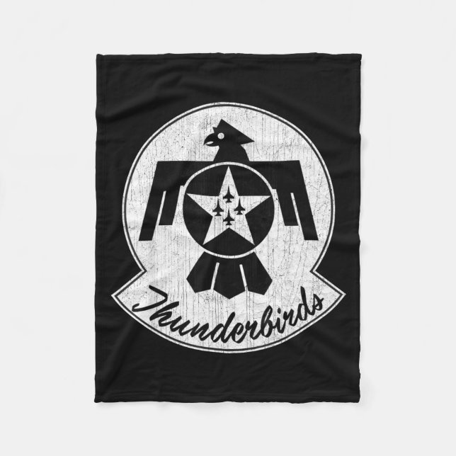 American Patriotic F16 Fighter 57th Wing Tbirds Gi Fleecefilt (Framsidan)