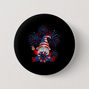 American Patriotic Gnome Usa Independence day 4:e Knapp