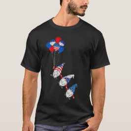 American Patriotic Gnomes USA flagga 4 juli T Shirt