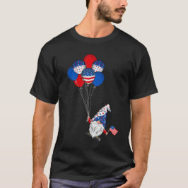 American Patriotic Gnomes USA flagga 4 juli T Shirt