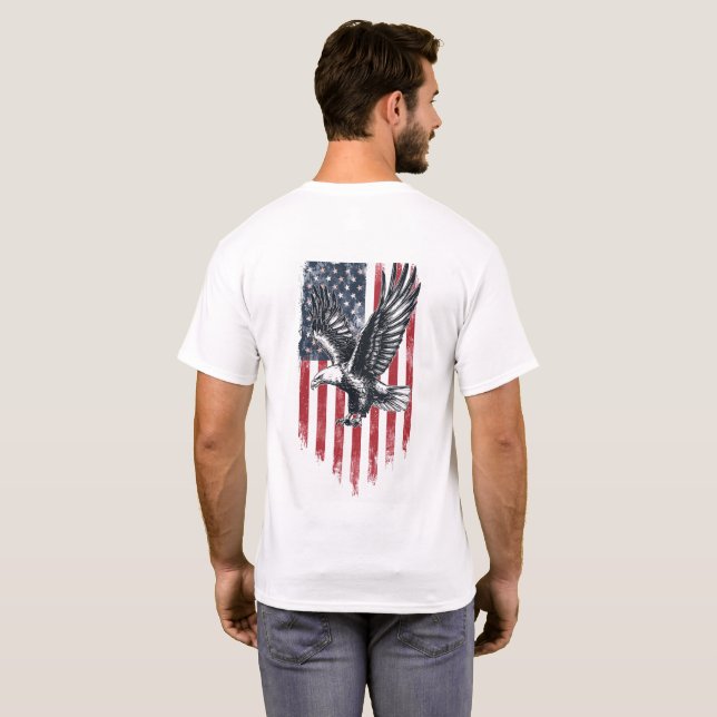 American Patriotic Manar's T-Shirt Freedom Gift (Hel baksida)