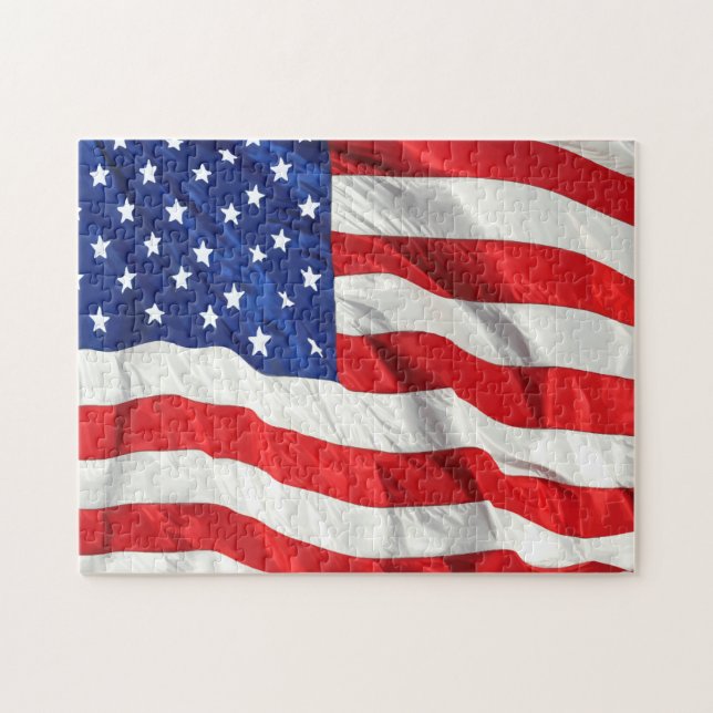 American Patriotic Stars och stripes Pussel (Horisontell)