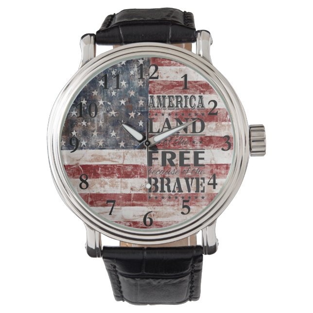 American Patriotic Watch Armbandsur (Framsida)