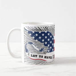 American Peace Eagle USA flagga Patriotic art Kaffemugg