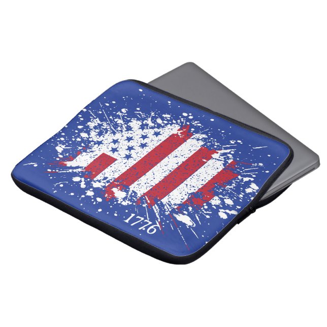 American Peace Flagga 1776 American State National Laptop Fodral (Framsida topp)