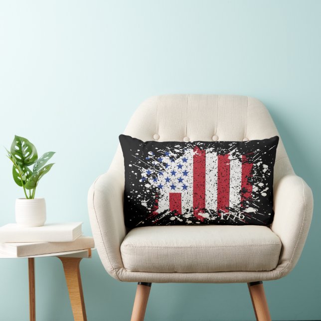 American Peace Flagga 1776 American State National Lumbarkudde (Stol)