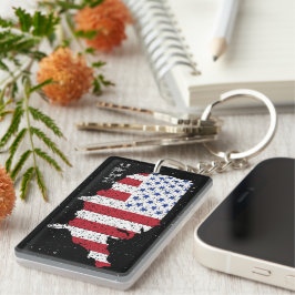 American Peace Flagga America State National Keych