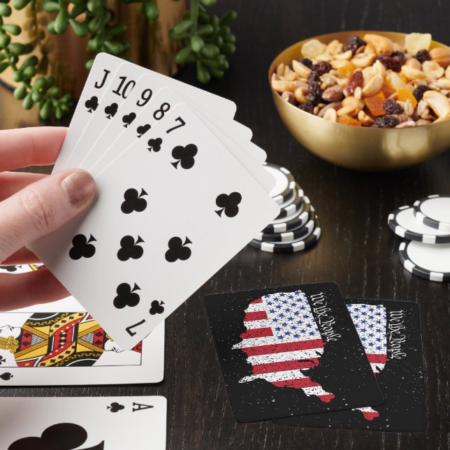 American Peace Flagga Vi USA spelar Casinokort (På plats)