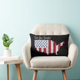 American Peace Flagga We the People America Lumbar Lumbarkudde