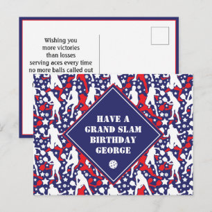 American Pickleball Grand Slam Birthday Vykort