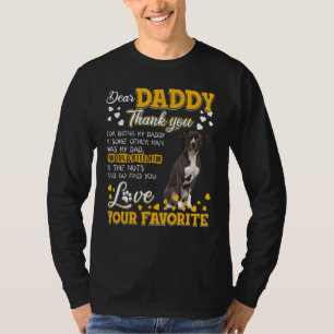 American Pit Bull Bäste pappa Tack för att du var. T Shirt