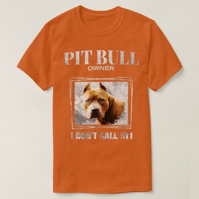 American Pit Bull Terrier APBT (1) T Shirt (Design framsida)